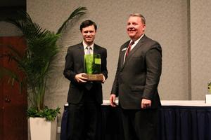 Andy Accepting Green Business Award